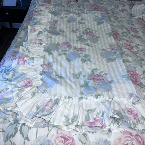 Vintage Spiegel Curtains Set of 2 + Tiebacks Romantic Shabby Chic Cottage Core - Picture 9 of 17